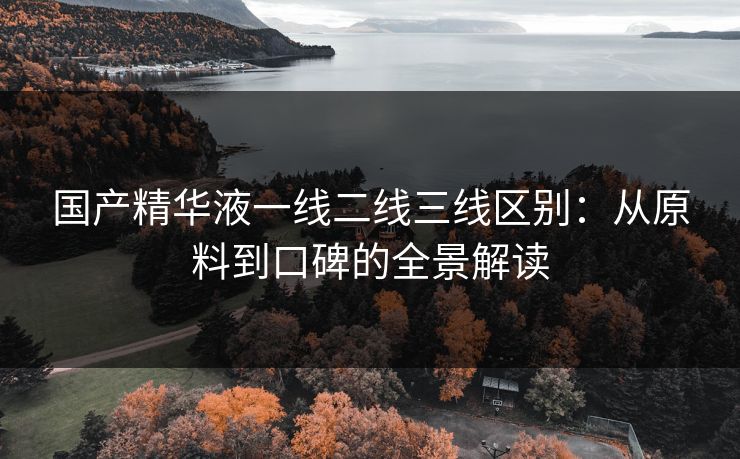 国产精华液一线二线三线区别：从原料到口碑的全景解读  第1张